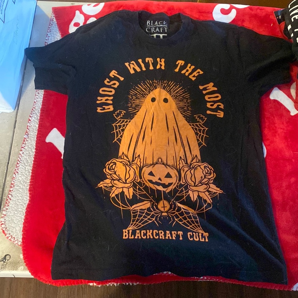 Blackcraft Cult rare Ghost with the Most subscription box tee black and orange M